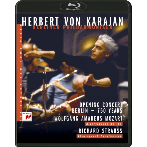 BD / ヘルベルト・フォン・カラヤン / カラヤンの遺産 ベルリン市750周年記念コンサート モーツァルト:ディヴェルティメント第17番/R.シュトラウス:ツァラトゥストラはかく語りき(Blu-ray) / SIXC-56