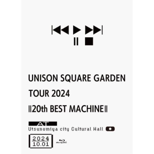 BD / UNISON SQUARE GARDEN / UNISON SQUARE GARDEN TOUR 2024「20th BEST MACHINE」 at Utsunomiya city Cultural Hall 2024.10.01(Blu-ray) (Blu-ray+CD) / TFXQ-78285